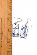 Birds on Blue Earrings